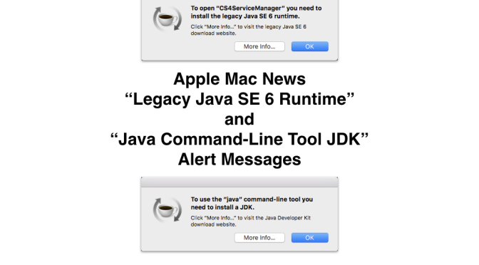 legacy java se 6 runtime mac high sierra